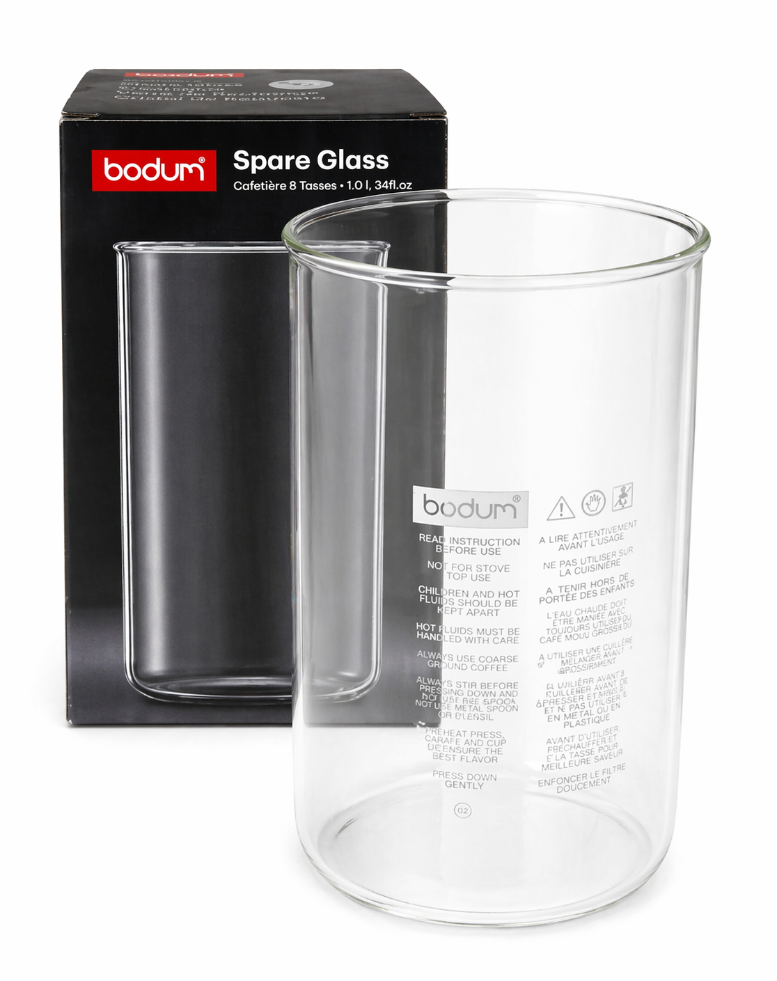 Bodum 8 Cup Replacement Beaker - No Spout
