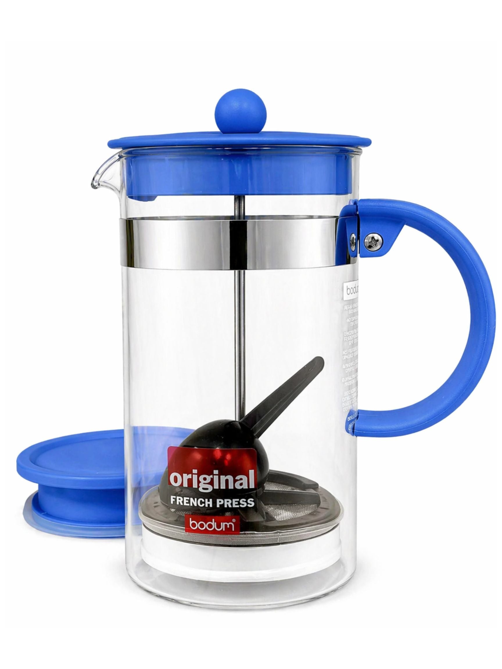 Bodum Bean - 8 cup Press with Fridge Lid - Blue