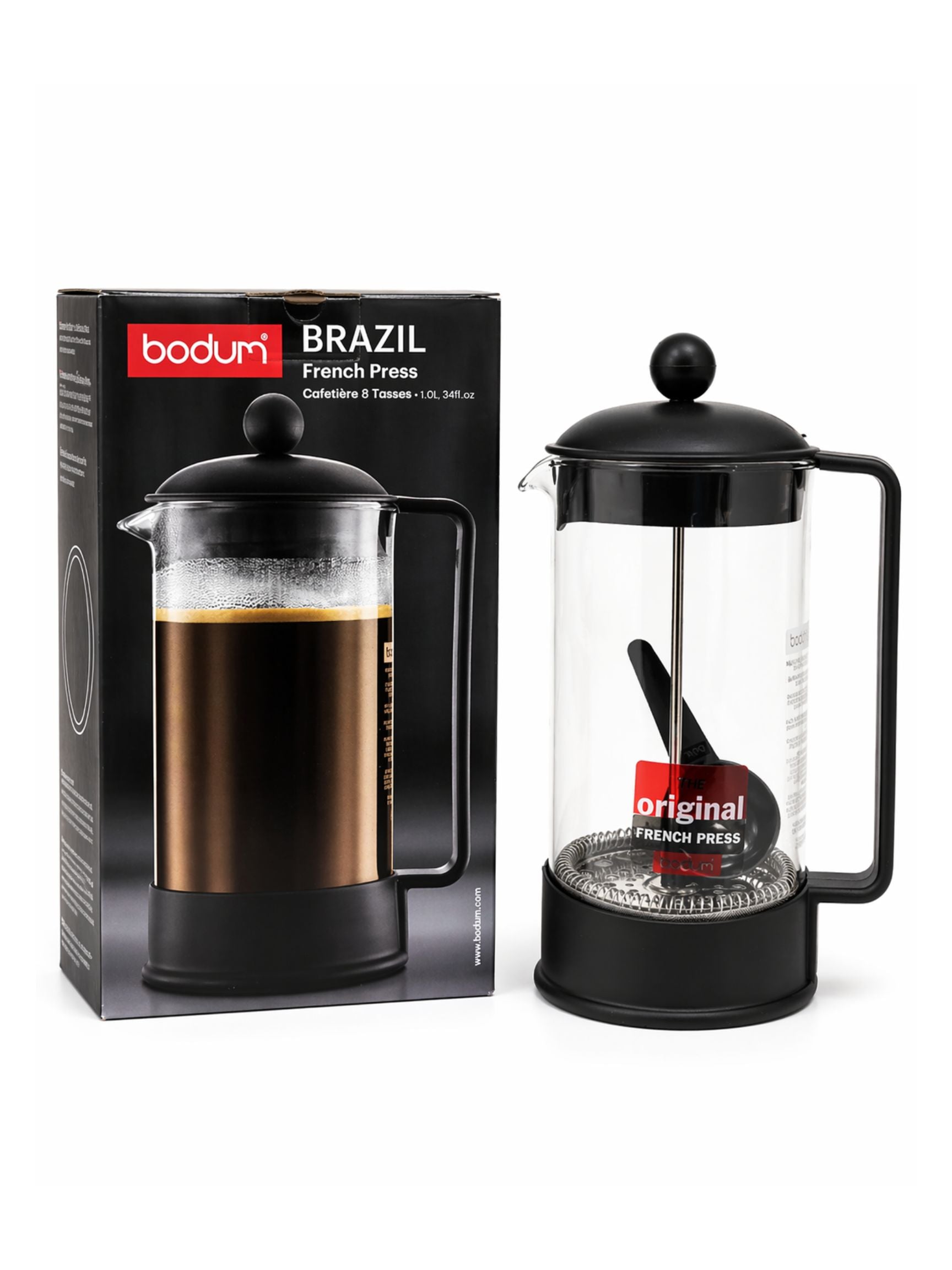 Bodum Brazil French Press - 8 cup Black