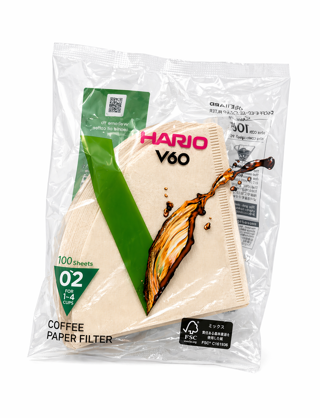 HARIO V60-02 BROWN (100 PACK)